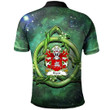 AIO Pride Brent Of Pembrokeshire Welsh Family Crest Polo Shirt - Green Triquetra