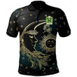 AIO Pride Gwaithfoed Of Powys Welsh Family Crest Polo Shirt - Celtic Wicca Sun Moons
