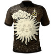 AIO Pride Gwyn Sir John Of Trewyn Welsh Family Crest Polo Shirt - Celtic Wicca Sun & Moon
