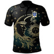 AIO Pride Dun Or Donne Sir Daniel Welsh Family Crest Polo Shirt - Celtic Wicca Sun Moons