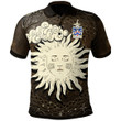 AIO Pride Baskerville Of Eardisley Herefordshire Welsh Family Crest Polo Shirt - Celtic Wicca Sun & Moon