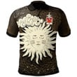 AIO Pride Morys AP Dafydd AB Ieuan Welsh Family Crest Polo Shirt - Celtic Wicca Sun & Moon
