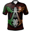 AIO Pride Hoby Of Radnor Powys Welsh Family Crest Polo Shirt - Irish Celtic Symbols And Ornaments