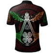 AIO Pride Delahay Of Breconshire Welsh Family Crest Polo Shirt - Irish Celtic Symbols And Ornaments