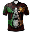 AIO Pride Angle Pembrokeshire Welsh Family Crest Polo Shirt - Irish Celtic Symbols And Ornaments