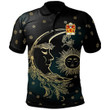 AIO Pride Cynfin AP Gwerystan Welsh Family Crest Polo Shirt - Celtic Wicca Sun Moons