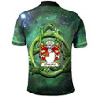 AIO Pride Gloucester Mother Was Heiress To Fitzhamon Welsh Family Crest Polo Shirt - Green Triquetra