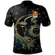 AIO Pride Bauzon Or Bawson Of Glamorgan Welsh Family Crest Polo Shirt - Celtic Wicca Sun Moons