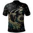 AIO Pride Einion AP Celynin Of Llwydiarth Welsh Family Crest Polo Shirt - Celtic Wicca Sun Moons