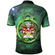 AIO Pride Morda Frych Lord Of Cil Y Cwm Welsh Family Crest Polo Shirt - Green Triquetra