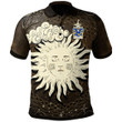 AIO Pride Chambers Of Denbighshire Welsh Family Crest Polo Shirt - Celtic Wicca Sun & Moon
