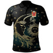 AIO Pride Baynham AP Einion Welsh Family Crest Polo Shirt - Celtic Wicca Sun Moons