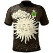 AIO Pride Coll Of Pembrokeshire Welsh Family Crest Polo Shirt - Celtic Wicca Sun & Moon