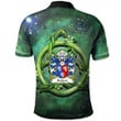 AIO Pride Herbert 1St Earl Of Pembrokeshire Welsh Family Crest Polo Shirt - Green Triquetra