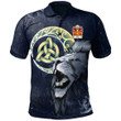 AIO Pride Knyll Of Knyll Herefordshire Welsh Family Crest Polo Shirt - Lion & Celtic Moon