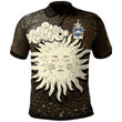 AIO Pride Rhys AP Dafydd Goch Welsh Family Crest Polo Shirt - Celtic Wicca Sun & Moon