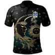AIO Pride Blaidd Y Blaidd Rhudd Or Gest Welsh Family Crest Polo Shirt - Celtic Wicca Sun Moons