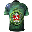 AIO Pride Stanney Of Oswestry Shropshire Welsh Family Crest Polo Shirt - Green Triquetra