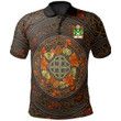 AIO Pride John AP Jenkin AP Madog Welsh Family Crest Polo Shirt - Mid Autumn Celtic Leaves
