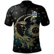 AIO Pride Mathau Or Mathew Goch Welsh Family Crest Polo Shirt - Celtic Wicca Sun Moons