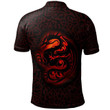 AIO Pride Lloyd Of Abergavenny Monmouthshire Welsh Family Crest Polo Shirt - Fury Celtic Dragon With Knot
