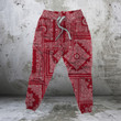 AIO Pride Red Bandana Patchwork Design Jogger Pant Camo