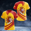 AIO Pride Spain Coat Of Arms Big Wave Style T-shirt