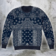 AIO Pride Dark Blue Bandana Patchwork Sweatshirt