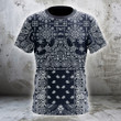 AIO Pride Dark Blue Bandana Patchwork T-shirt