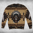 AIO Pride Native American Pattern Chief Skull Sweatshirt