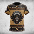 AIO Pride Native American Pattern Chief Skull T-shirt