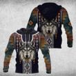 AIO Pride Native American Wolf Tribal Pattern Hoodies