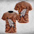 AIO Pride Native American Feathers 3D Pattern T-shirt