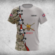 AIO Pride Custom Name British Army Flag Camo T-shirt