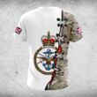 AIO Pride Custom Name British Armed Forces Flag Camo T-shirt