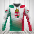 AIO Pride Custom Name Hungary Flag Criss Cross Style Hoodies
