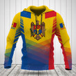 AIO Pride Custom Name Moldova Flag Criss Cross Style Hoodies