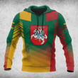 AIO Pride Custom Name Lithuania Flag Criss Cross Style Hoodies