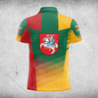 AIO Pride Custom Name Lithuania Flag Criss Cross Style Polo Shirt