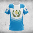 AIO Pride Custom Name Guatemala Flag Criss Cross Style T-shirt
