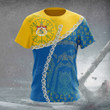AIO Pride Sweden Flag And Coat Of Arms Viking T-shirt