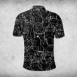 AIO Pride Cats Pattern Black Polo Shirt