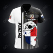 AIO Pride Custom Name Panama Coat Of Arms Skull Scarf Flag Polo Shirt