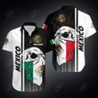 AIO Pride Custom Name Mexico Coat Of Arms Skull Scarf Flag Hawaiian Shirt
