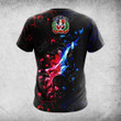 AIO Pride Dominican Republic Coat Of Arms Skull Lava Flag T-shirt