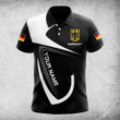 AIO Pride Custom Name Germany Coat Of Arms & Flag Polo Shirt