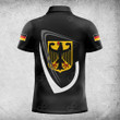 AIO Pride Custom Name Germany Coat Of Arms & Flag Polo Shirt