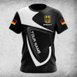 AIO Pride Custom Name Germany Coat Of Arms & Flag T-shirt