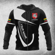AIO Pride Custom Name Lithuania Coat Of Arms & Flag Hoodies