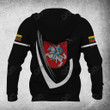 AIO Pride Custom Name Lithuania Coat Of Arms & Flag Hoodies